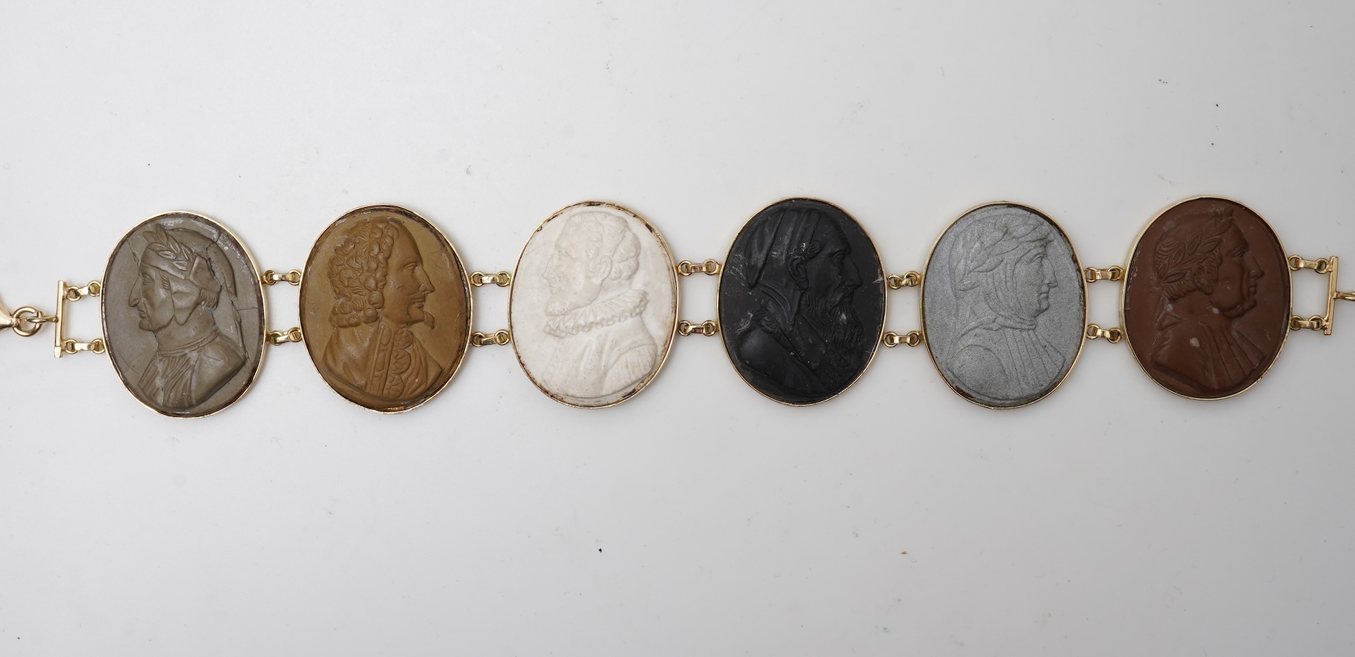 A lava cameo bracelet